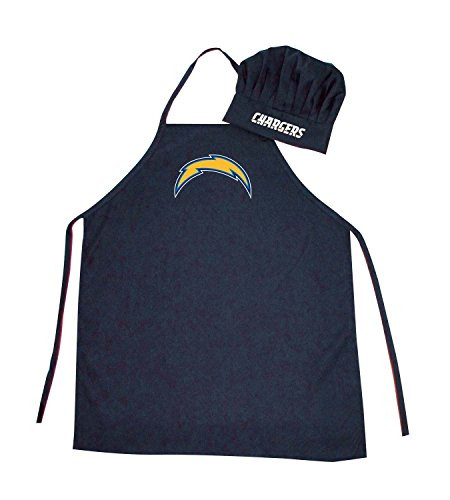 NFL San Diego Chargers Logo Apron & Chef Hat, One Size, Blue, Navy, One Size