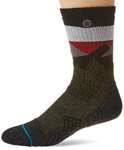 Stance Men's Crew Sock Divide ST Green Small