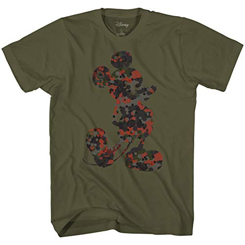 Disney Mens Mickey Mouse Shirt - Classic Mickey Mouse Tee Shirt - Mickey Graphic T-Shirt -Camo Large- Disney Mens Mickey Mouse Shirt - Classic Mickey Mouse Tee Shirt - Mickey Graphic T-Shirt -Camo Large-