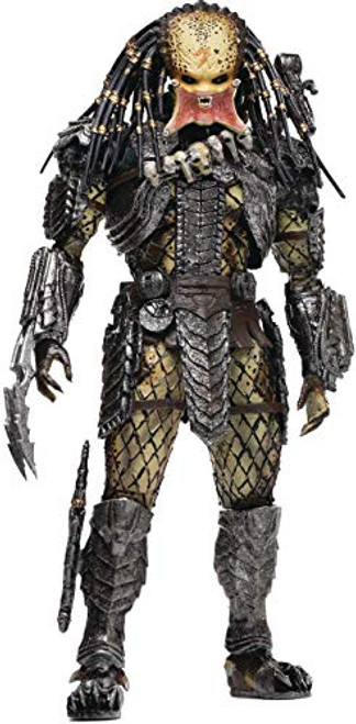 Hiya Toys Alien vs. Predator- Unmasked Scar Predator 1-18 Scale Action Figure Multicolor