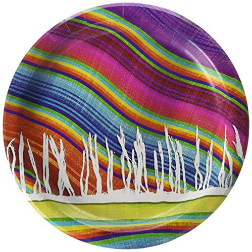Creative Converting Serape Dinner Plates Party Supplies, Multicolor
