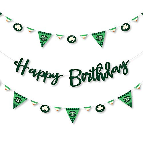 Big Dot of Happiness Irish Birthday - Shamrock Birthday Party Letter Banner Decoration - 36 Banner Cutouts and Happy Birthday Banner Letters Big Dot of Happiness Irish Birthday - Shamrock Birthday Party Letter Banner Decoration - 36 Banner Cutouts and Happy Birthday Banner Letters