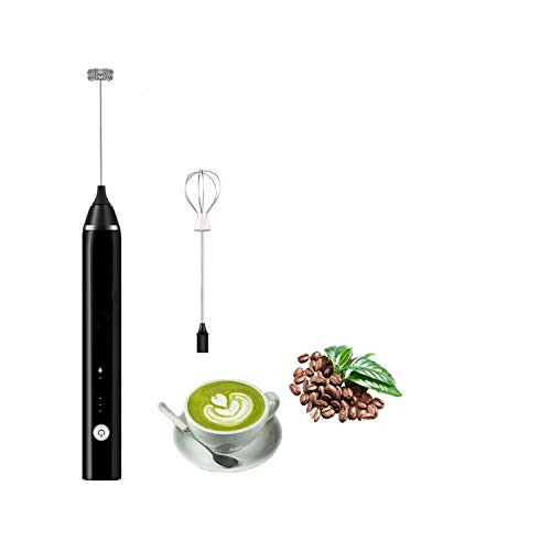 Rechargeable Milk Frother Handheld Milk Frother 3 Speeds Mini Mixer for Coffee Handheld Frother with Stainless Whisk for Cappuccino Latte Bulletproof Coffee Hot Chocolate Egg Whisks Rechargeable Milk Frother Handheld Milk Frother 3 Speeds Mini Mixer for Coffee Handheld Frother with Stainless Whisk for Cappuccino Latte Bulletproof Coffee Hot Chocolate Egg Whisks