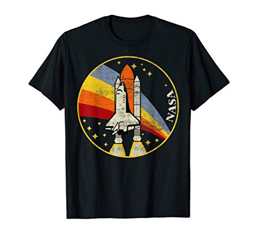 NASA Shuttle Launch Into Rainbow T-Shirt