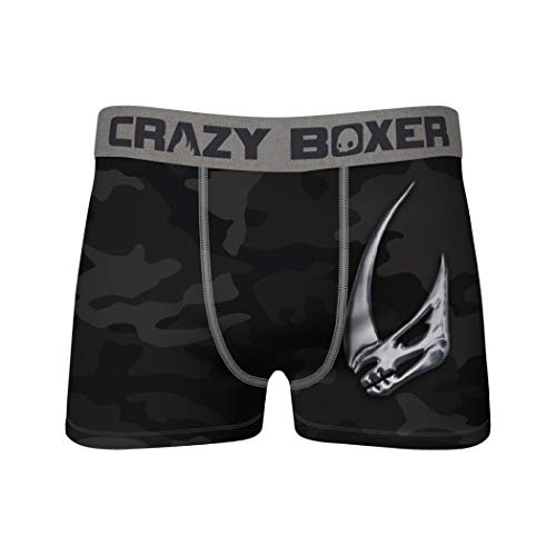 Crazy Boxers Star Wars The Mandalorian Mudhorn Crest Black Camo Briefs Medium -32-34-