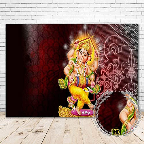Lord Ganesha Background 7x5ft Vinyl Ganesh Chaturthi Lord Ganesha Vinayaka Ganapati Backdrop Hindu God Poster Banner Wallpaper for Home Room Wall Decor Photo Booth Props Lord Ganesha Background 7x5ft Vinyl Ganesh Chaturthi Lord Ganesha Vinayaka Ganapati Backdrop Hindu God Poster Banner Wallpaper for Home Room Wall Decor Photo Booth Props