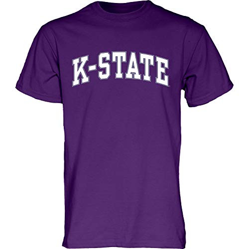 Blue84 NCAA Kansas State Wildcats Mens Arching Team Color Short Sleeve T Shirt Kansas State Wildcats Purple X-Large
