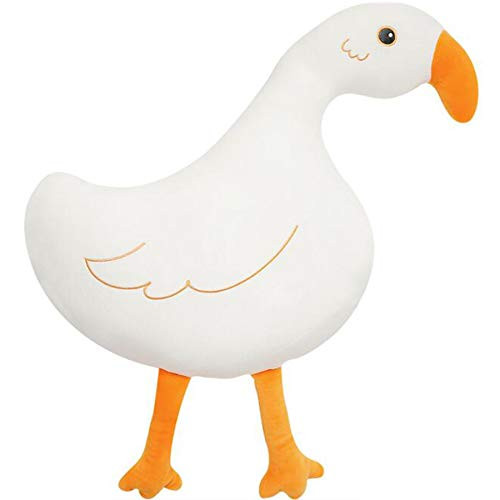 Plush Goose Hugging Animal Pillows Stuffed Toys Decorative Pillow Sofa Decorations Soft Cushion White 18 Inches