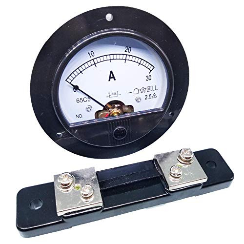 DC 0~30A Analog AMP Current Pointer Needle Panel Meter Ammeter and Shunt
