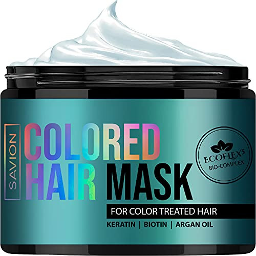 Hair Mask for Color Treated Dry Damaged Hair - Repair Colored Dyed Bleached Hair - ECOFLEX5 Complex Infused with Natural Keratin Biotin Collagen Shea Butter and Natural Essential Oils Hair Mask for Color Treated Dry Damaged Hair - Repair Colored Dyed Bleached Hair - ECOFLEX5 Complex Infused with Natural Keratin Biotin Collagen Shea Butter and Natural Essential Oils