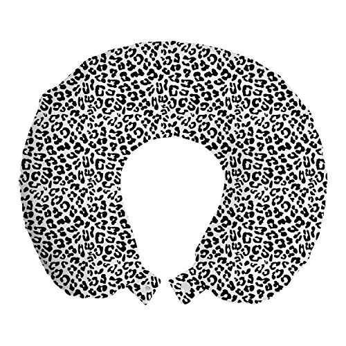 Ambesonne Leopard Print Travel Pillow Neck Rest Monochrome Graphic Style Wild Jungle Animal Abstract Skin Spots Memory Foam Traveling Accessory for Airplane and Car 12" Black White Ambesonne Leopard Print Travel Pillow Neck Rest Monochrome Graphic Style Wild Jungle Animal Abstract Skin Spots Memory Foam Traveling Accessory for Airplane and Car 12" Black White