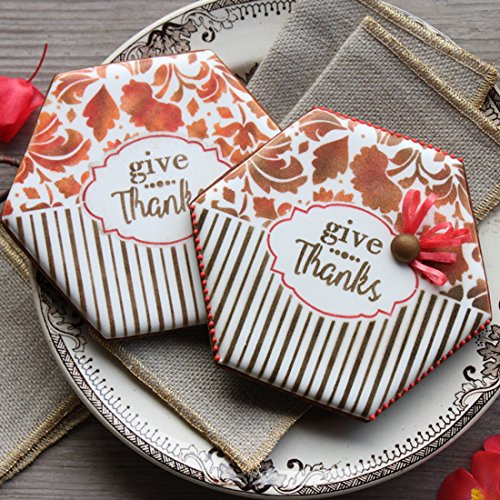 Cookie Stencils by Julia Usher - Give Thanks - Prettier Plaques 5 Stencil Set