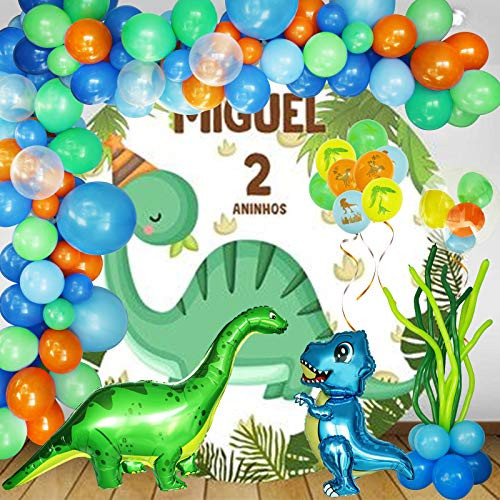 162 Pcs Boys Dinosaur Party Supplies with 4D T-Rex Balloon Dinosaur Jungle Jurassic Theme Balloons for Blue theme Boys Birthday Party Baby Shower Decorations 162 Pcs Boys Dinosaur Party Supplies with 4D T-Rex Balloon Dinosaur Jungle Jurassic Theme Balloons for Blue theme Boys Birthday Party Baby Shower Decorations