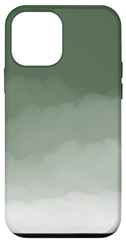 iPhone 12 mini Sage Green Watercolor Ombre Case