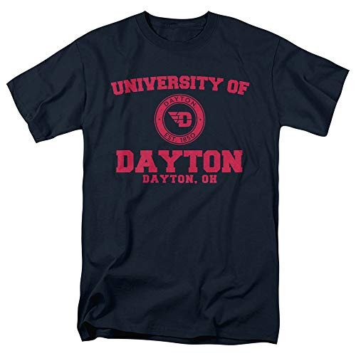 University of Dayton Official Circle Logo Unisex Adult T ShirtNavy Medium