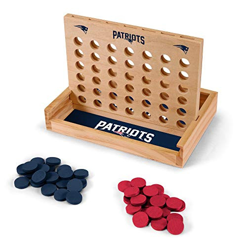 Wild Sports NFL New England Patriots Table Top Four In A Row Game Multi