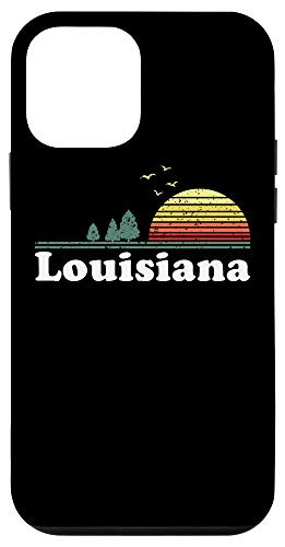 iPhone 12 mini Vintage Louisiana Sunset Woods Outdoors Souvenir Case