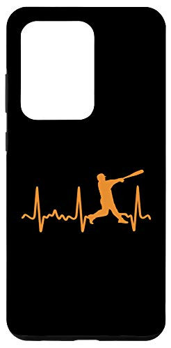 Galaxy S20 Ultra Orange Heartbeat Baseball Batter - Orange Heartbeat Hitter Case
