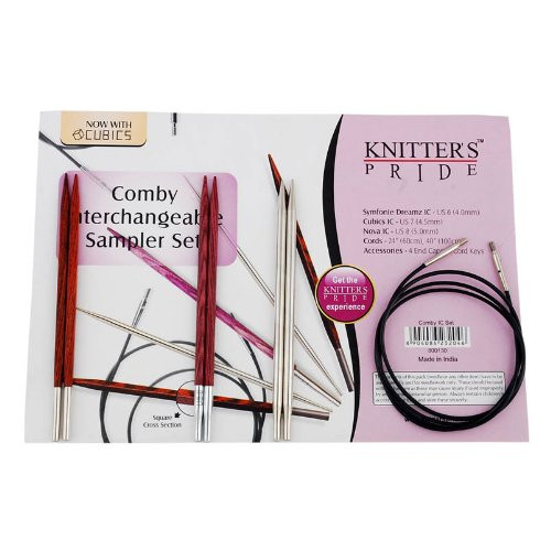 Knitter's Pride Comby Sampler Interchangeable Long Tip Knitting Needle Set 800130