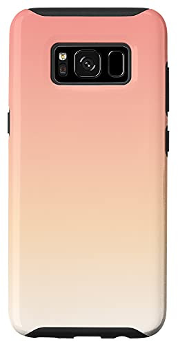 Galaxy S8 Peach Orange Pink Sunset Ombre Gradient Chic Pretty Fade Case