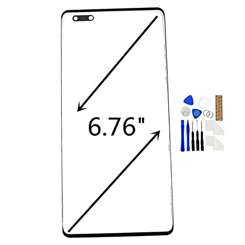 FainWan Front Screen Glass Outer Panel Lens Replacement plusOCA Repair Tools Kit Compatible with Huawei Mate 40 Pro NOH-NX9 6.76inch Black Adhesive FainWan Front Screen Glass Outer Panel Lens Replacement plusOCA Repair Tools Kit Compatible with Huawei Mate 40 Pro NOH-NX9 6.76inch Black Adhesive