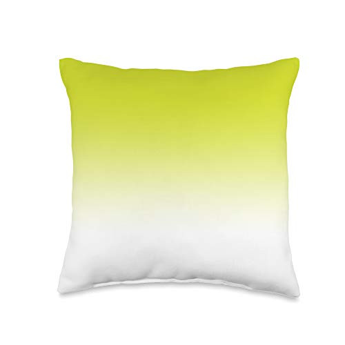 Swesly Totes  and  Pillows Ombre Yellow Lemon AEJT202 Throw Pillow 16x16 Multicolor