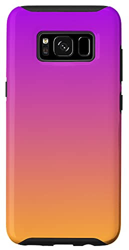 Galaxy S8 Purple Orange Sunset Ombre Gradient Chic Trendy Colorful Case