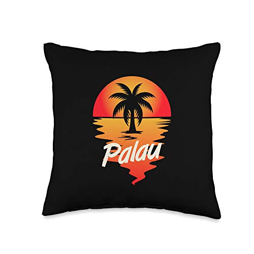 Palau Pacific Gift Palau Pacific Travel Vacation Souvenir Beach Throw Pillow 16x16 Multicolor