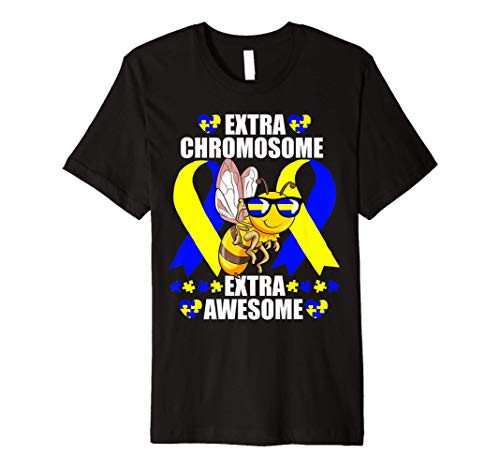 Extra Chromosome Shirt World Down Syndrome Awareness Bee Premium T-Shirt