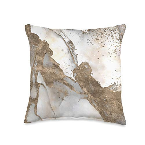 Creativemotions Abstract Liquid Flowing Paint Art Throw Pillow 16x16 Multicolor