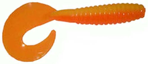 Big Bite Baits 5-Inch Fat Grub Lure (100-Pack), Orange/Yellow Big Bite Baits 5-Inch Fat Grub Lure (100-Pack), Orange/Yellow