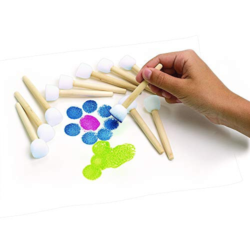 Colorations "Paint-A-Dot Brushes - Set of 12 (Item # 12MBR)