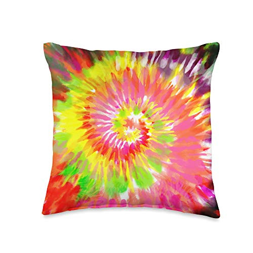 Swesly Totes  and  Pillows Abstract Pattern in Red Yellow  and  Green AES091 Throw Pillow 16x16 Multicolor