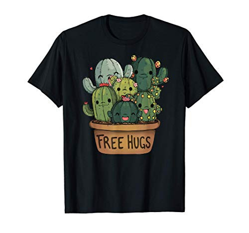 Free Cactus hugs Tee - Cute funny cactus gift T-Shirt