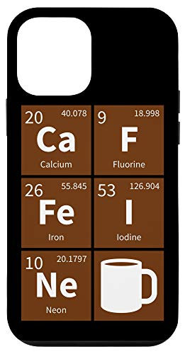 iPhone 12 mini Caffeine Chemical Element Periodic Table Science Love Coffee Case