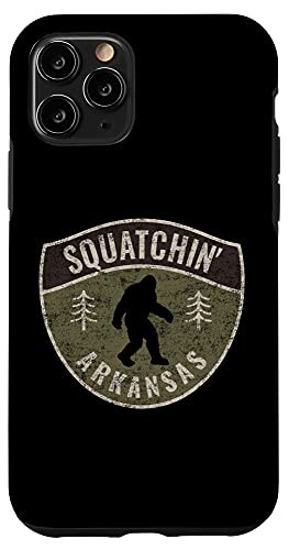 iPhone 11 Pro Vintage Sasquatch Squatchin' Arkansas Big Foot Hunting Case