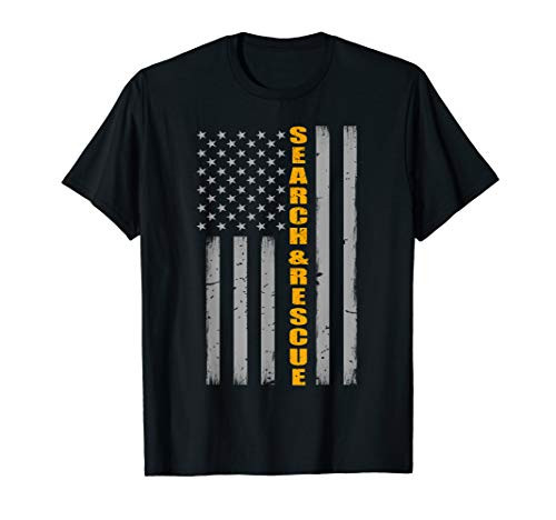 Search And Rescue Thin Orange Line Flag T-Shirt