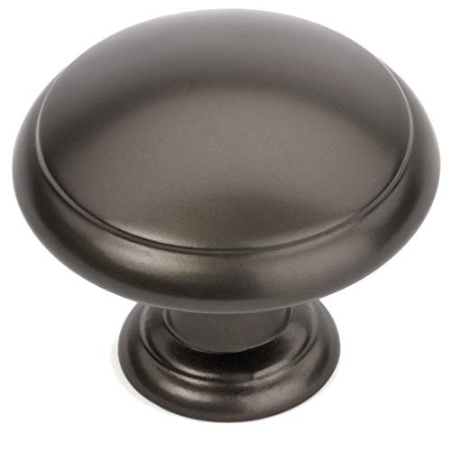 10 Pack - Cosmas 5422GPH Graphite Cabinet Hardware Mushroom Knob - 1-3/16" Diameter