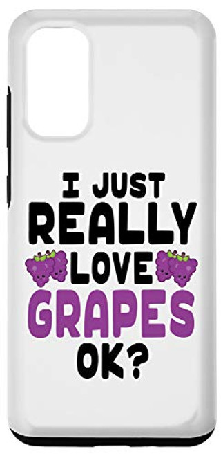 Galaxy S20 Cute Kawaii Grapes with Big Eyes - I Love Grapes OK Case Galaxy S20 Cute Kawaii Grapes with Big Eyes - I Love Grapes OK Case