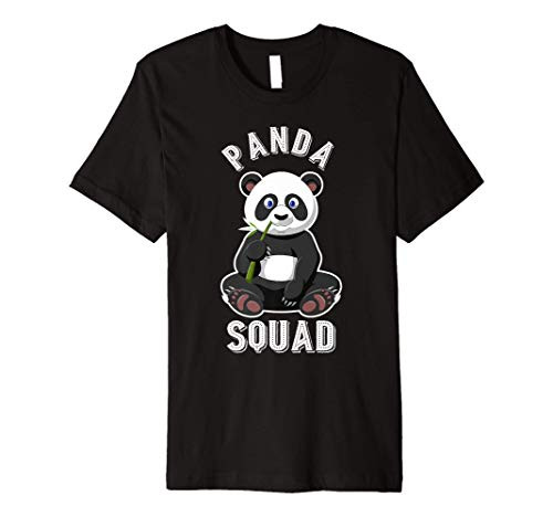 Panda Squad Funny Bamboo Panda Lover Gift Premium T-Shirt