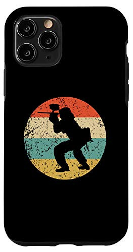 iPhone 11 Pro Paintball Retro Paintball Player Silhouette Case