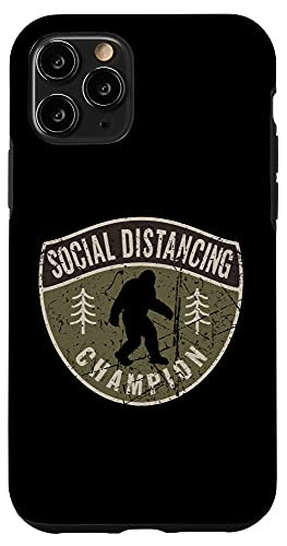 iPhone 11 Pro Vintage Sasquatch Social Distancing Champion Big Foot Case
