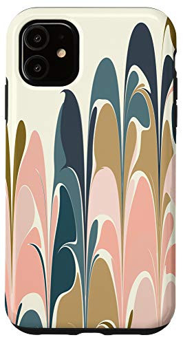 iPhone 11 Artsy Modern Abstract Marbled Paint Swirls Art Case