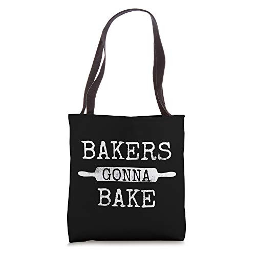 Bakers Gonna Bake Rolling Pin Baking Kitchen Culinary Fun Tote Bag