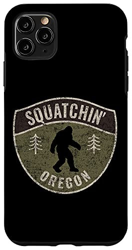 iPhone 11 Pro Max Vintage Sasquatch Squatchin' Oregon Big Foot Hunting Case