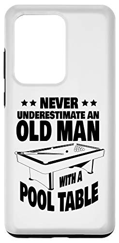 Galaxy S20 Ultra Never Underestimate an Old Man with a Pool Table Dad Case