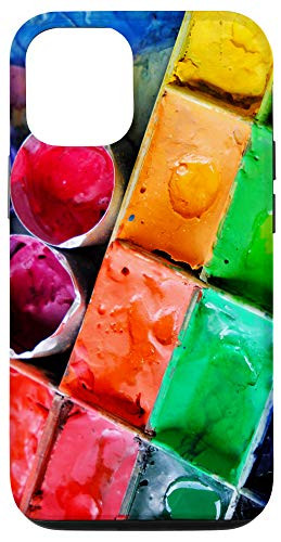 iPhone 12-12 Pro Aesthetic Artistic Colorful Paint Palette Art Artist Case