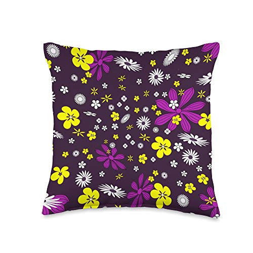 Floral Mandala Gift Geometric Patterns or Designs Floral Geometric Pattern Purple On Yellow Christmas Throw Pillow 16x16 Multicolor Floral Mandala Gift Geometric Patterns or Designs Floral Geometric Pattern Purple On Yellow Christmas Throw Pillow 16x16 Multicolor