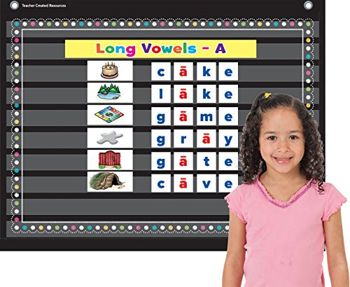Teacher Created Resources Chalkboard Brights Mini Pocket Chart (17" x 22")
