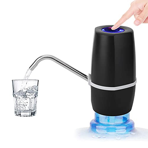 KIRSTHM Electric Automatic Water Pump Portable USB Rechargeable Quantitative Water Bottle Dispenser Water Pump for Home Office